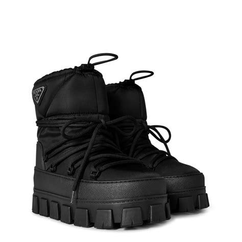 black prada snow boots|Prada boots with pouch white.